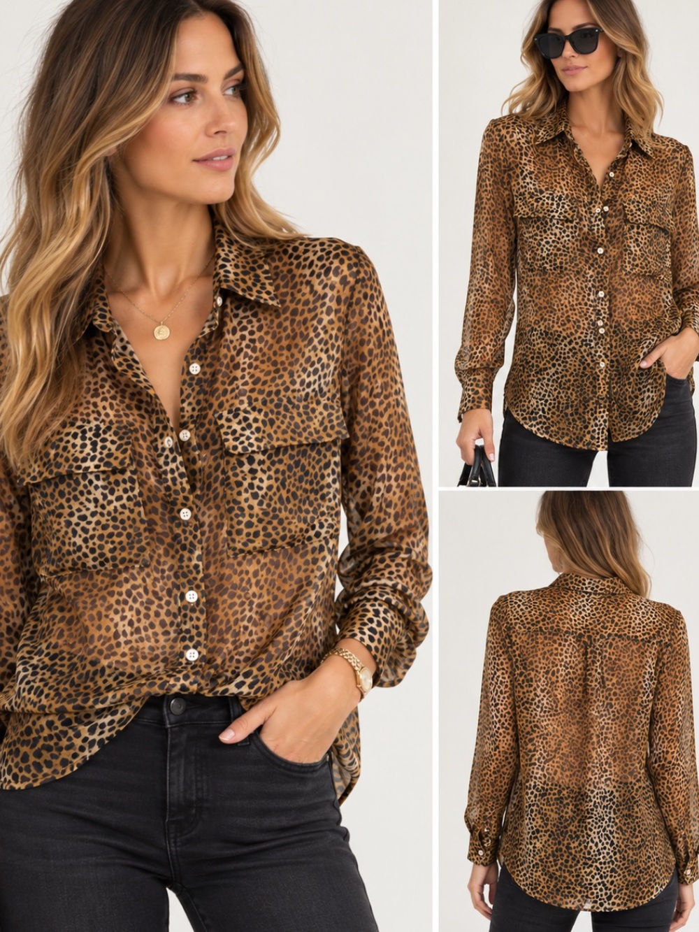Equipment Didina Leopard Print Blouse 🐆